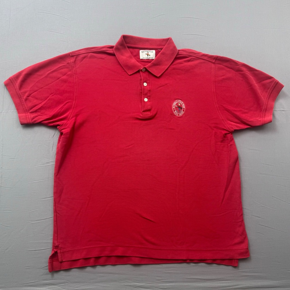 Bethpage Black Course Polo Mens XL Red Short Sleeve Golf Bethpage Collection